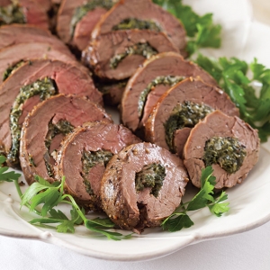 Spinach Stuffed Beef Tenderloin