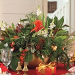 xmas floral lowcountry centerpiece