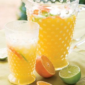 fizzy orange peach drink