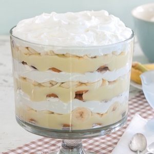 banana pudding with cooked custard
