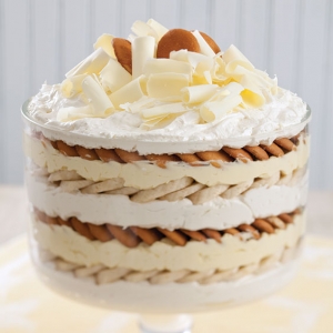 white chocolate banana pudding