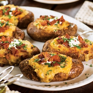 loaded twice baked potatoes