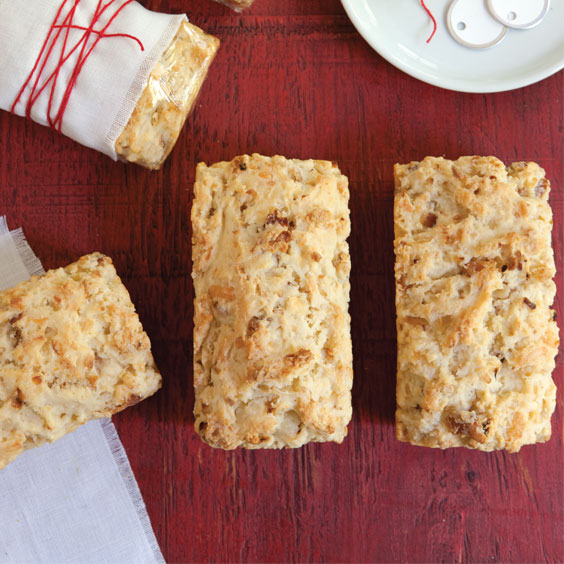 Smoky Cheese Bacon Loaves