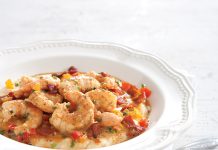 Worth a Try: Shrimp and Grits Shrimp and Creamy Cheddar Grits