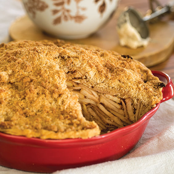 Autumn Sweets apple crumb pie recipe