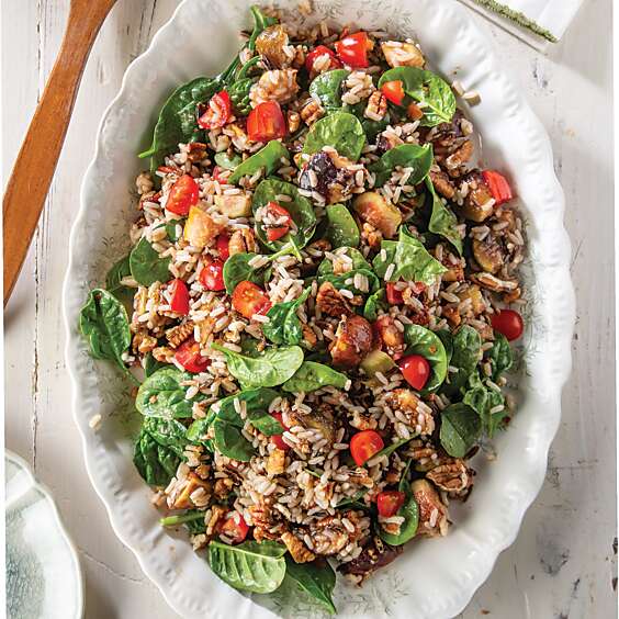 Crunchy Wild Rice and Fig Salad