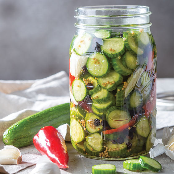 Sweet Tea Bread and Butter Pickles