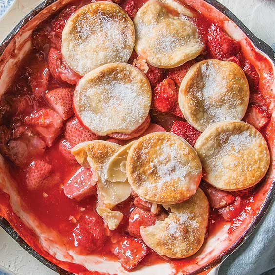 Strawberry Ginger Cobbler