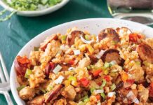 Jambalaya with Cauliflower Rice Jambalaya with Cauliflower Rice